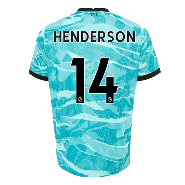 Maillot Football Liverpool NO.14 Henderson Exterieur 2020-21 Bleu